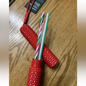 Starbucks Christmas 2024 Holiday Collection Reusable Straw Set & Travel Kit